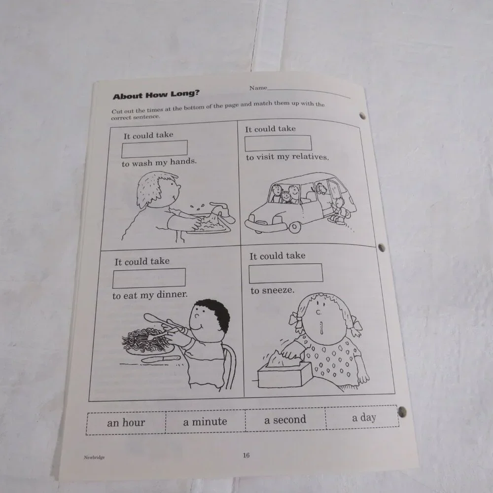 It’s Time BIG BOOK (almost 2 feet tall) with teacher pages CLASSROOM SIZE